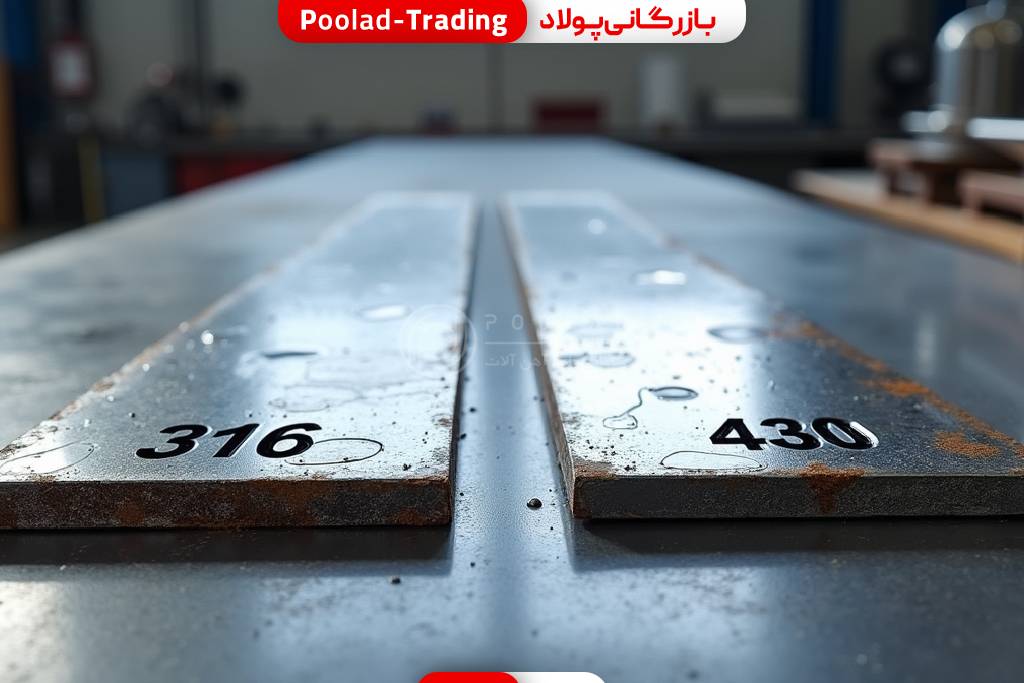 تفاوت ورق استیل 316 و 430